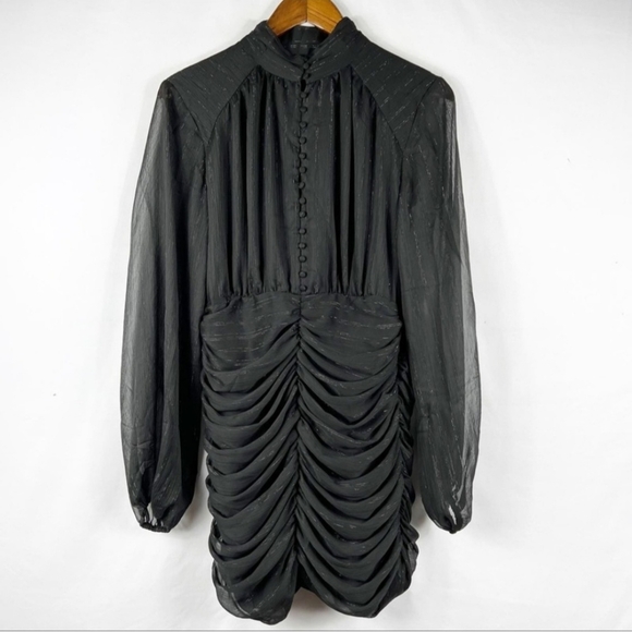 House of Harlow 1960 Dresses & Skirts - NWT HOUSE OF HARLOW 1960 Black Ruched Mini Dress in Size 6